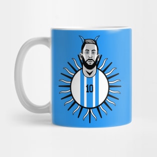 Messi #10 GOAT ARG 22 Football Mug